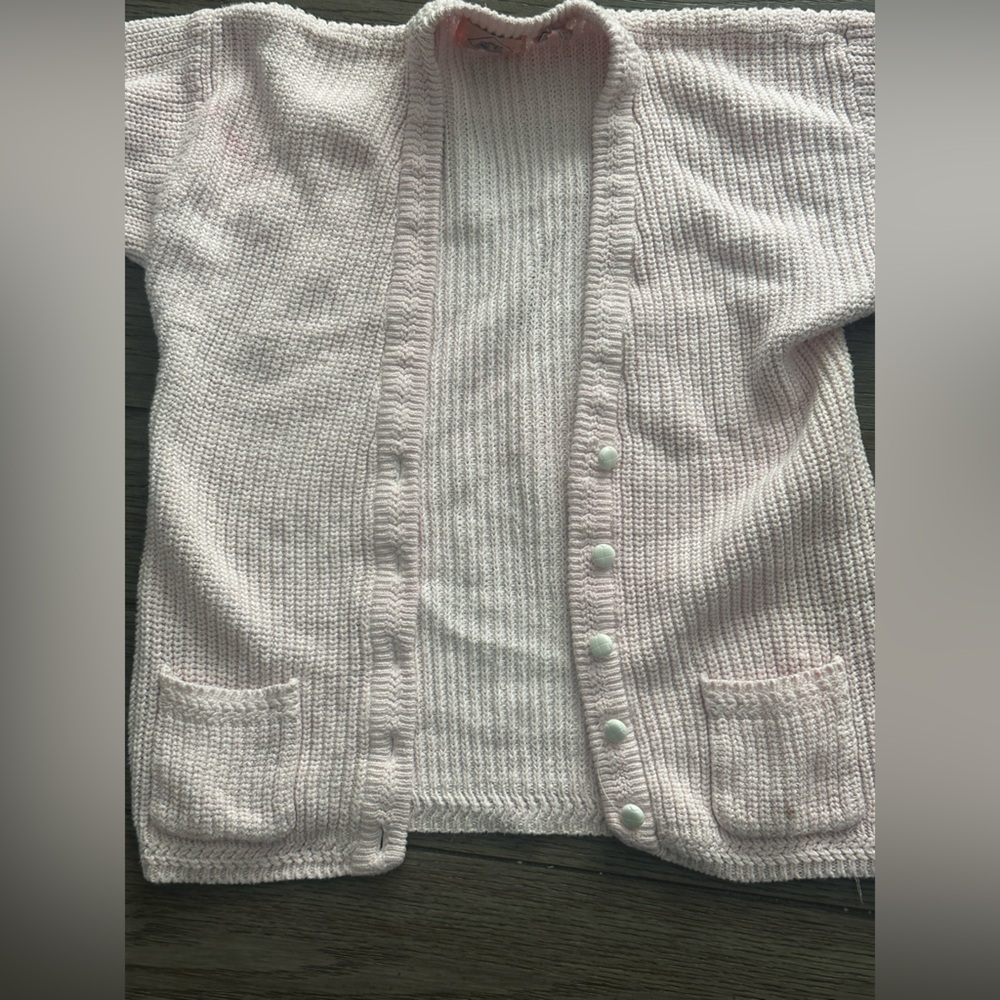 Carbon copies light pink size L cardigan